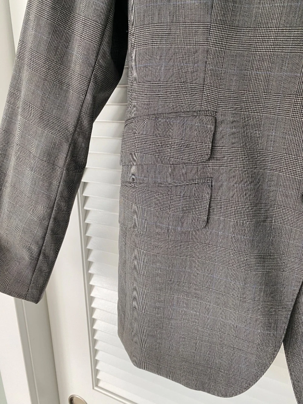 Banana Republic Grey Tailored Fit Blazer Suit Jacket w/ Ticket Pocket 38R